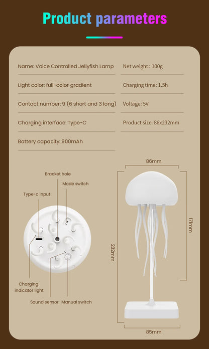 Voice-Controlled Jellyfish Lamp