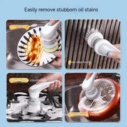 Electric Cleaning Brush 5 In 1 (3colors)